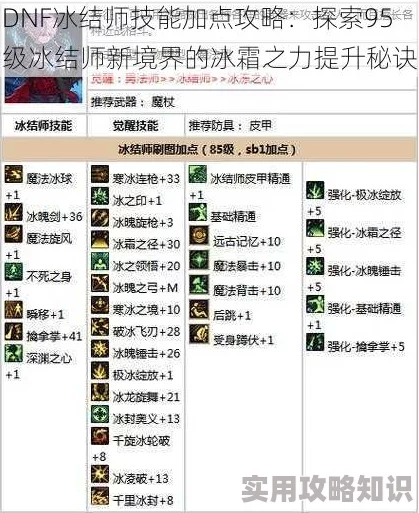 DNF苏醒之森版本冰结师技能加点攻略，网友热议高效配点方案分享